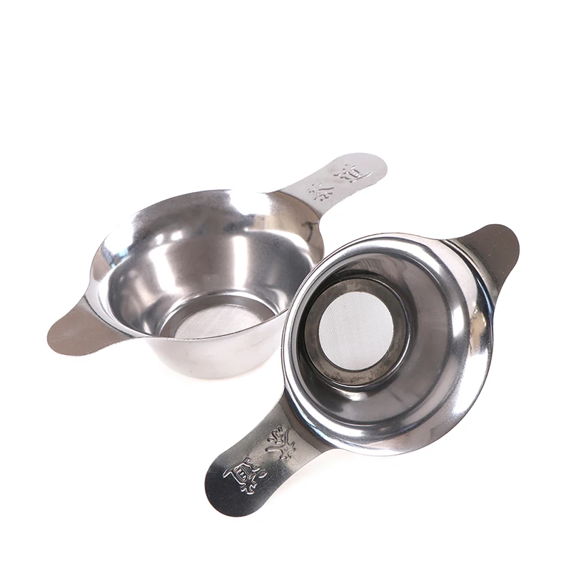 SA 1Pcs new Reusable Stainless Steel Tea Filter Fine Mesh Tea Infuser Leaf Funnel Tea Strainer Accessories