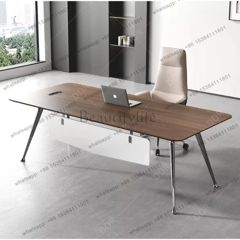 YJ Boss desk simple modern light luxury senior manager designer new women's minimalist single supervisor table