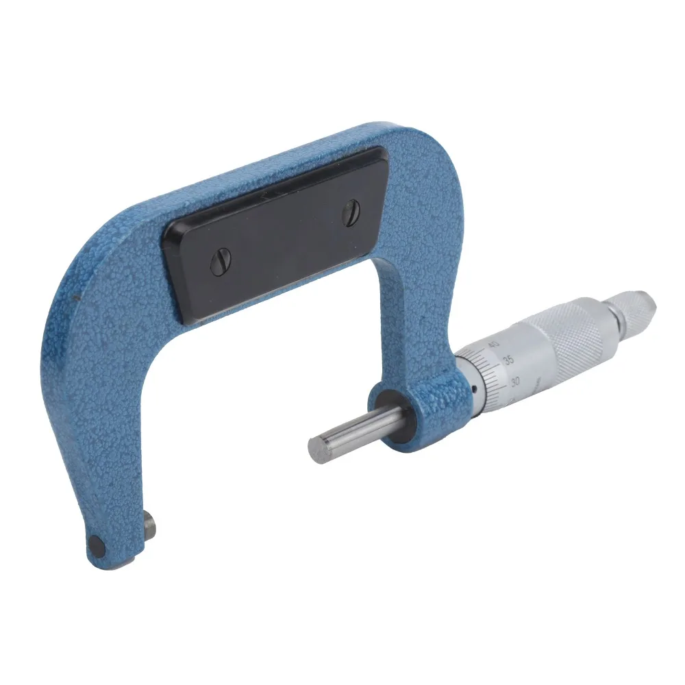 0.01mm Graduation Outside Micrometer 50-75mm Range Carbon steel Spiral Measuring Instrument Wrench Included Ratchet Stop
