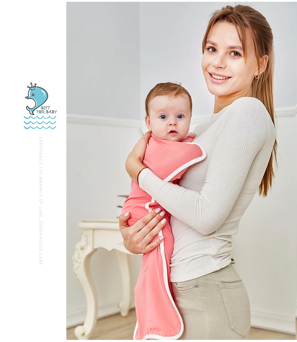 Insel neue Baumwolle Baby Wickel decke Frühling Herbst Reiß verschluss Wickel Neugeborene Baby decke Wickel Baby Bettwäsche Wickeln Nachtwäsche – Detail 11