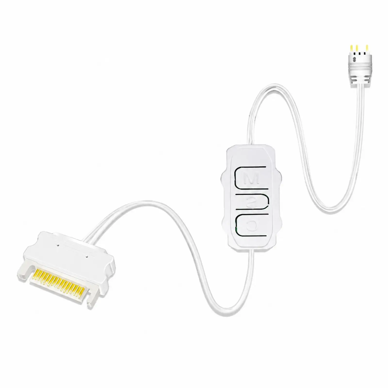 Plug and Play ARGB Controller for Computer Fans with Three Button Manual Switch
