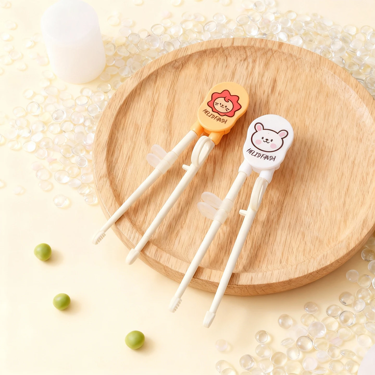 Baguettes d'apprentissage réutilisables pour enfants, baguettes mignonnes de dessin animé pour enfants, baguettes antidérapantes pour sushi, vaisselle portable