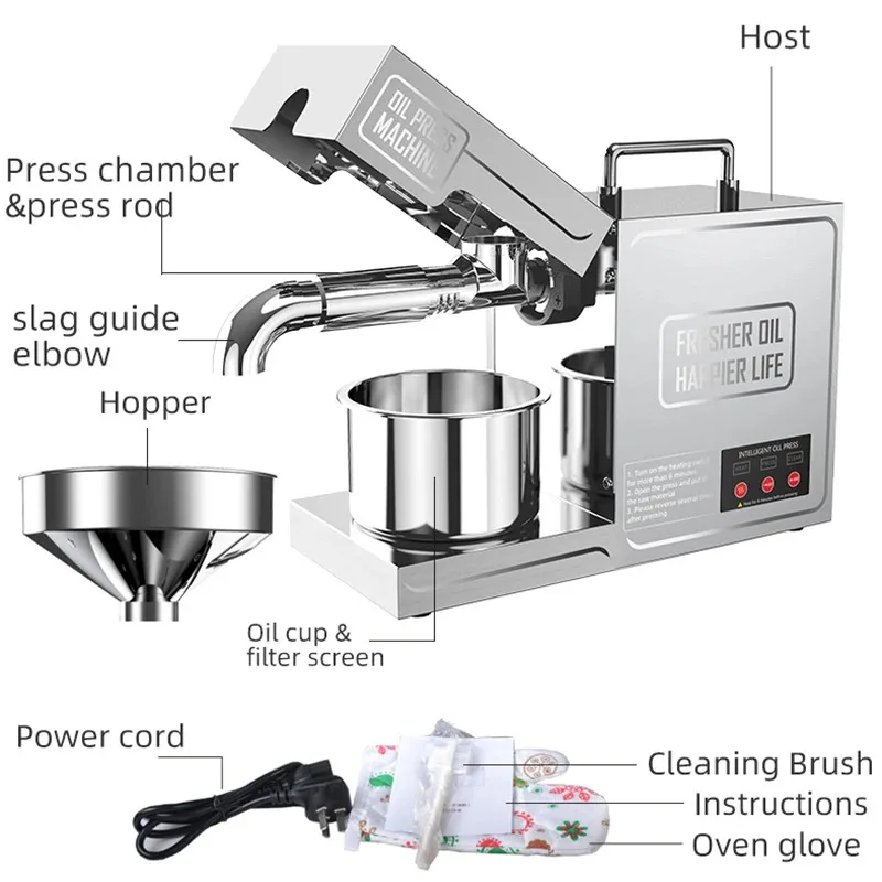 Automatic Coconut Oil Cold Press Machine Long-Lasting Safety And Environmental Protection For Olive & Soybean Oils