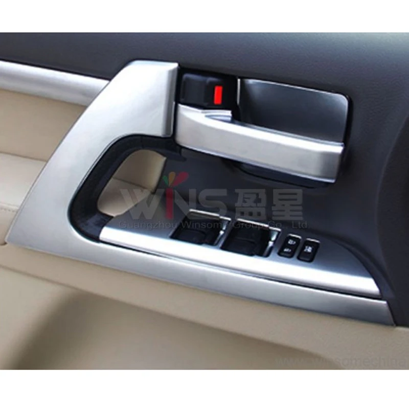 For Toyota Land Cruiser 200 2008-2015 2016 2017 2018 Chrome Interiol Door Handle Cover Trim Car SUV Styling Accessory