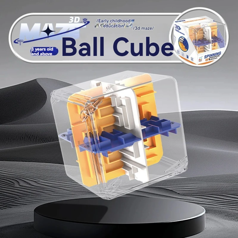 

Новый 3D трехмерный шарик-лабиринт, большой шарик-куб, развитие мышления, детская головоломка и игрушка для снятия стресса