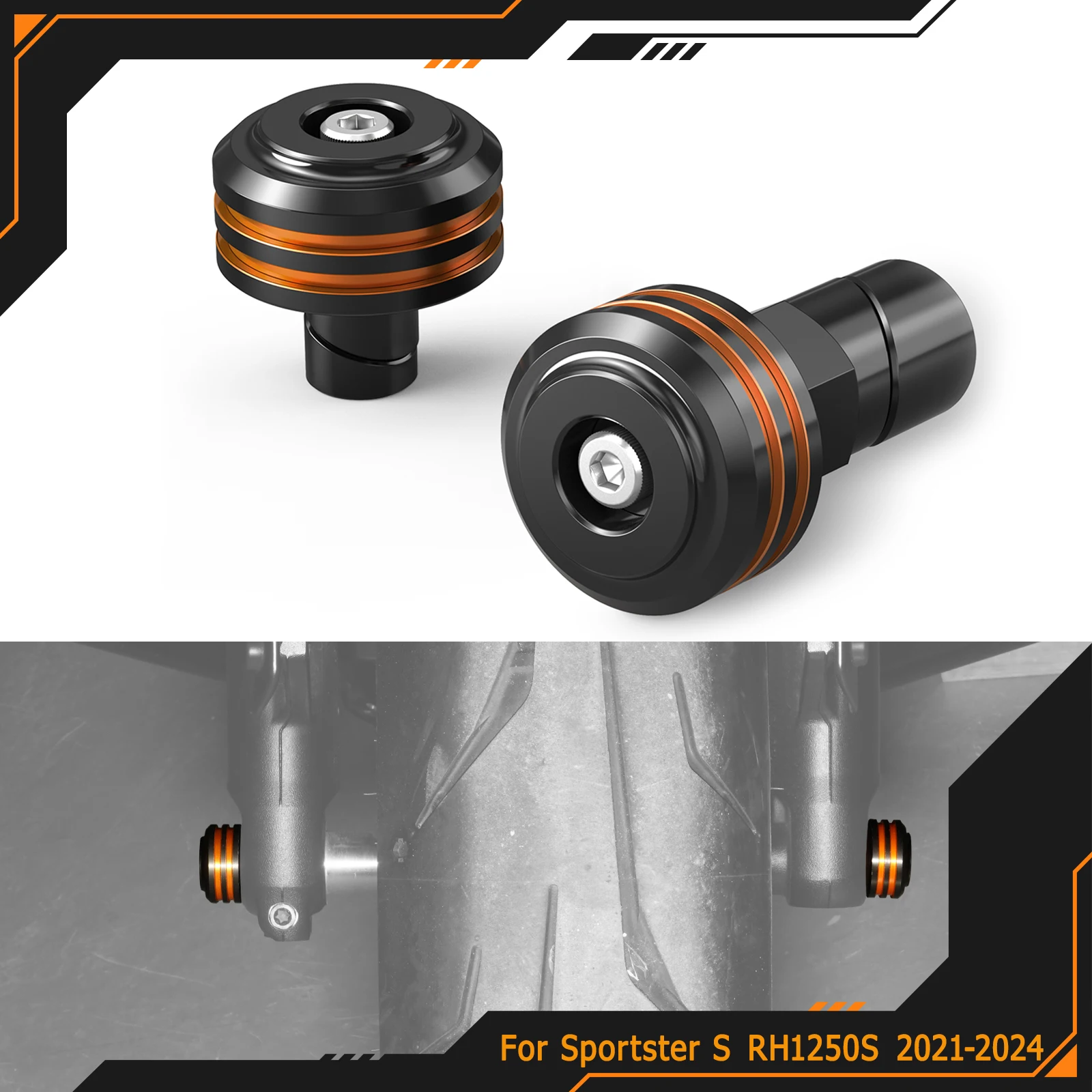 

For Harley Sportster S RH1250S 2021-2024 Front Axle Nut Covers For Harley Pan America 1250 Special RA1250S Nightster RH975 22-24
