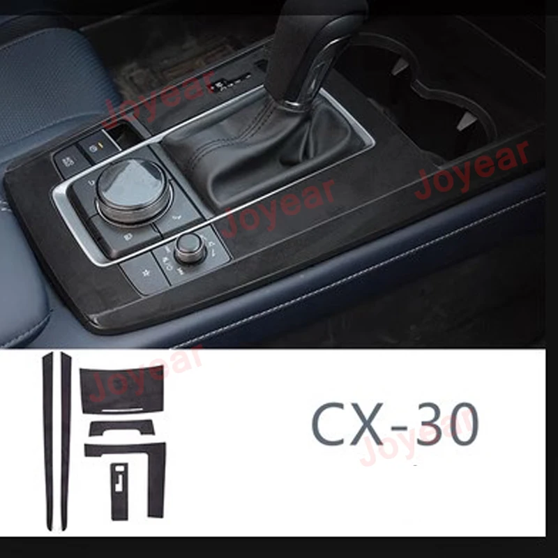 

For Mazda CX-30 2021-2022 Car Central Console Wear-resistance Console Trim Gear Shift Cover Frame Interior Accessories