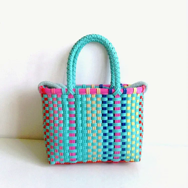 2022 borse a tracolla tessute colorate per le donne borsa da spiaggia estiva borsa a tracolla di marca borse e borsette carine borsa di design di