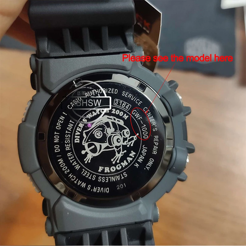 Nhựa Dây Đeo Dây Thích Hợp Cho Đồng Hồ GWF-A1000 D1000 Cho Frogman Vòng Tay Nam Đen Vòng Tay Kim Loại Thép Không Gỉ bình Giữ Nhiệt