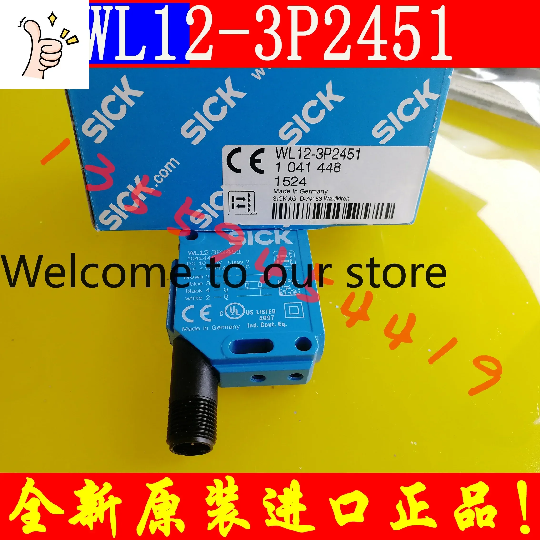 2026.4 SICK Optoelectronic Sensor 1041448 WL12-3P2451 In Stock, Original And Genuine, Free Of Charge For Shipping And Negotiatio