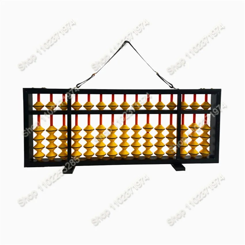15 Column Wooden Abacus Chinese Non-slip Abacus Education Learning Maths Tools For Students And Teachers