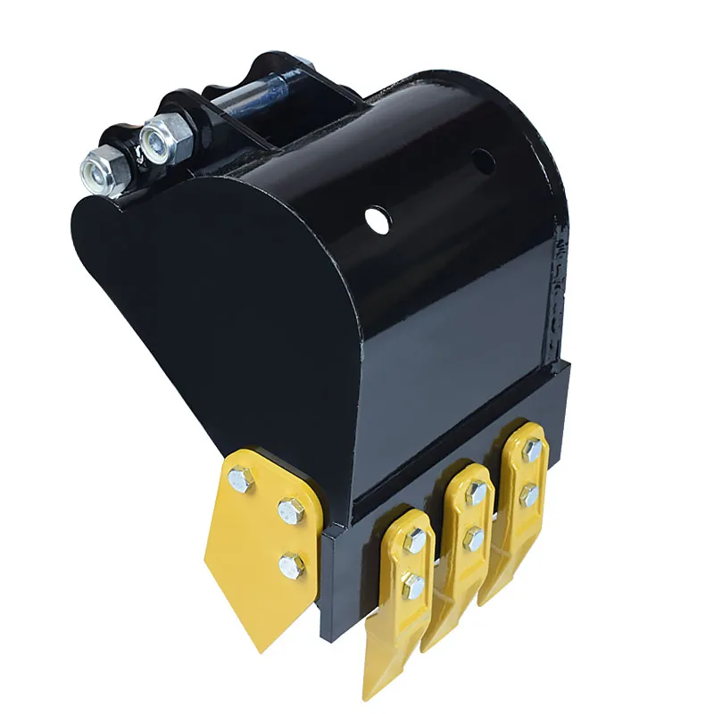 300mm/11.81in Mini Excavator Bucket Attachment Trench Bucket for 1-3 ton Excavators For Trenching Pipeline and River Management