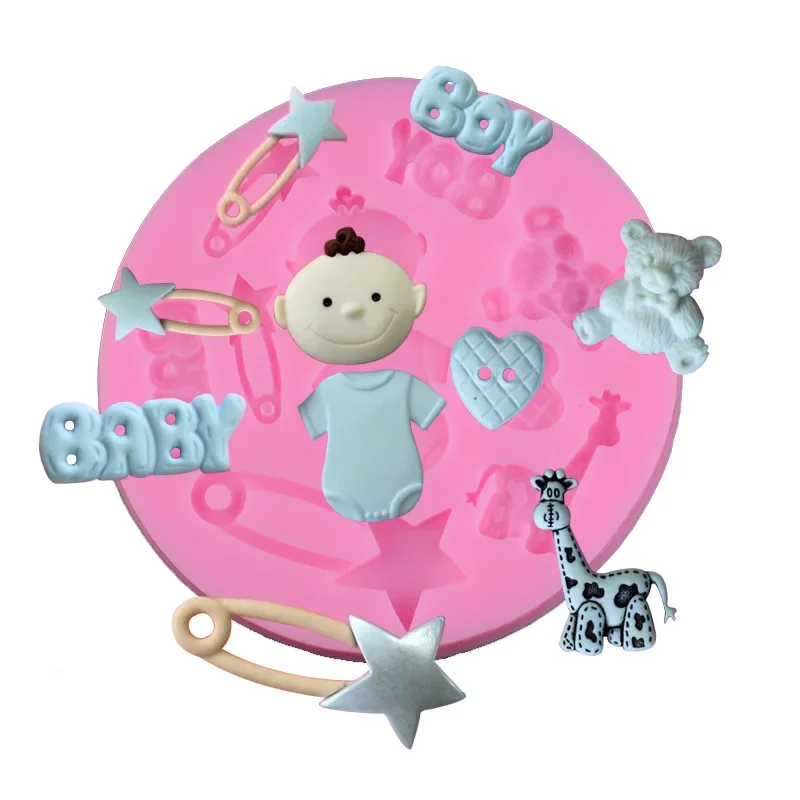 

1PC Bear Deer Silicone Cake Molds Fondant Cake Decorating Tools Gumpaste Chocolate Mold Kitchen Baking Fimo Confeitaria JK 0875