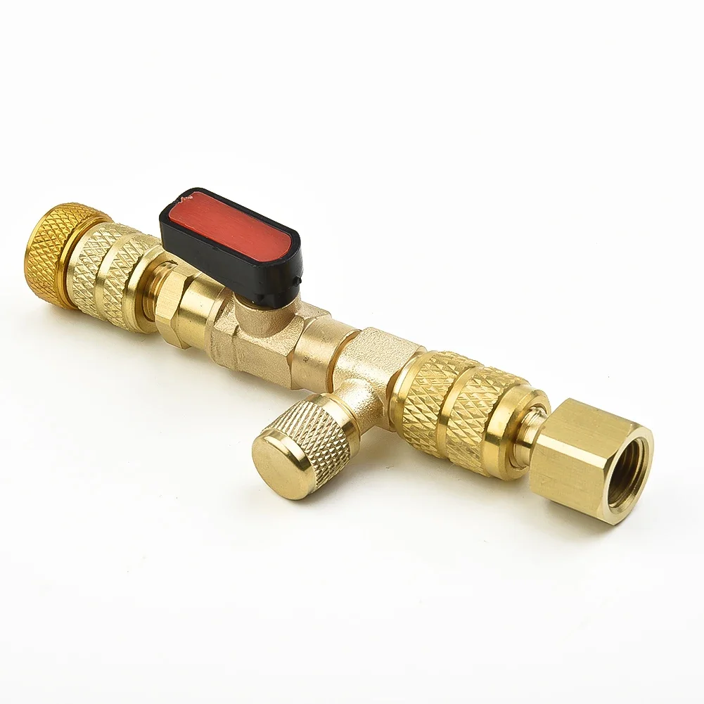 

Installer Tool Premium HVAC Valve Core Remover Installer Tool Dual Size 5/16 & 1/4 Ports With Valve Cores Included