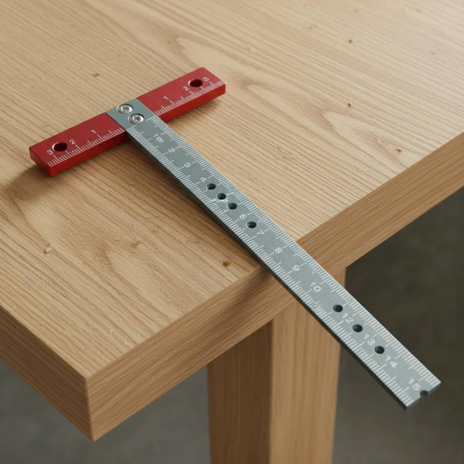 T-Square Ruler Accurate Marking Aluminum T-Square Woodworking Ruler Corrosion Resistant Measuring Tool Long-Lasting