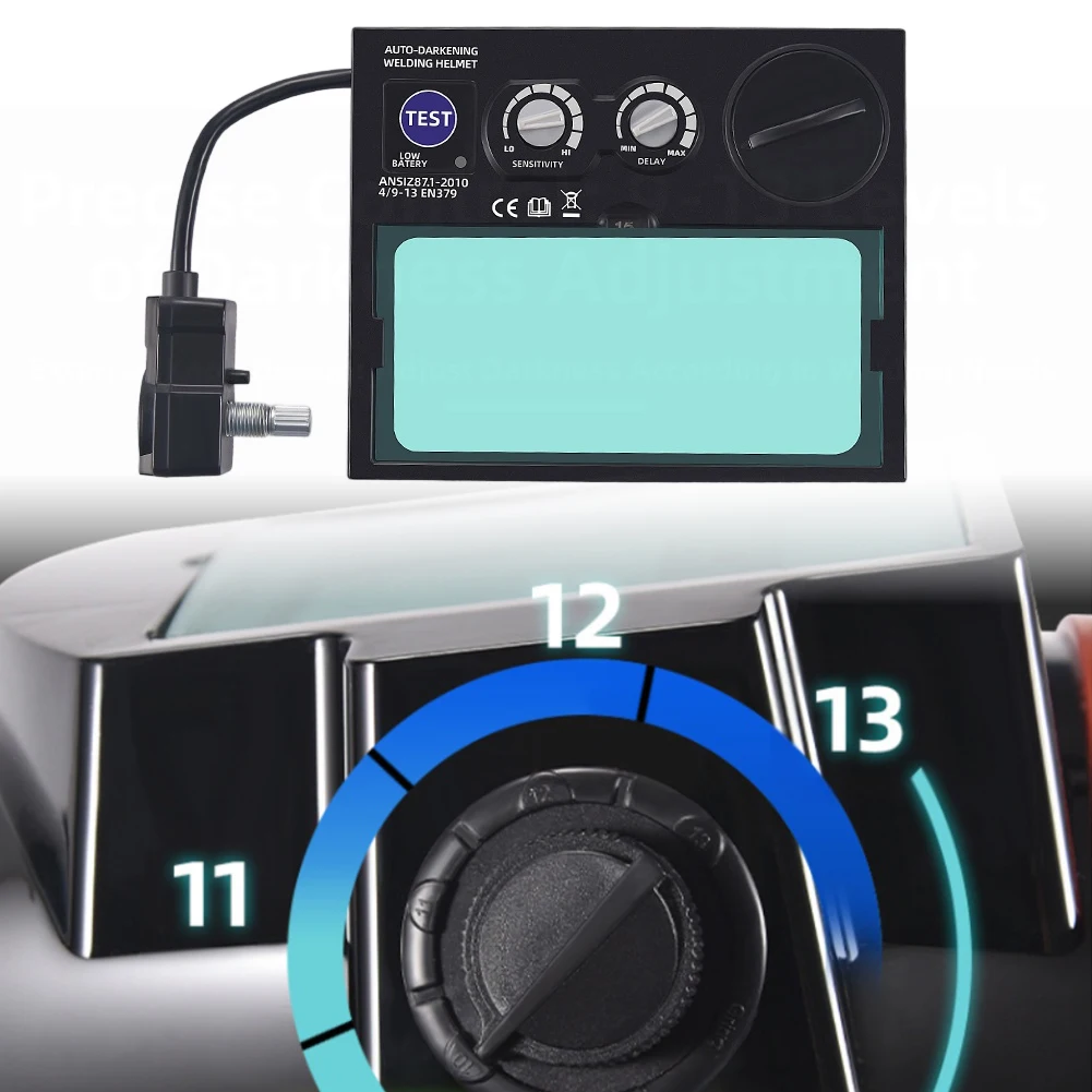 

1 шт., автоматический затемняющий фильтр, настоящий цвет, сварочная польская маска, сварочная защитная маска для глаз, маска для обнаружения сварочных мониторов