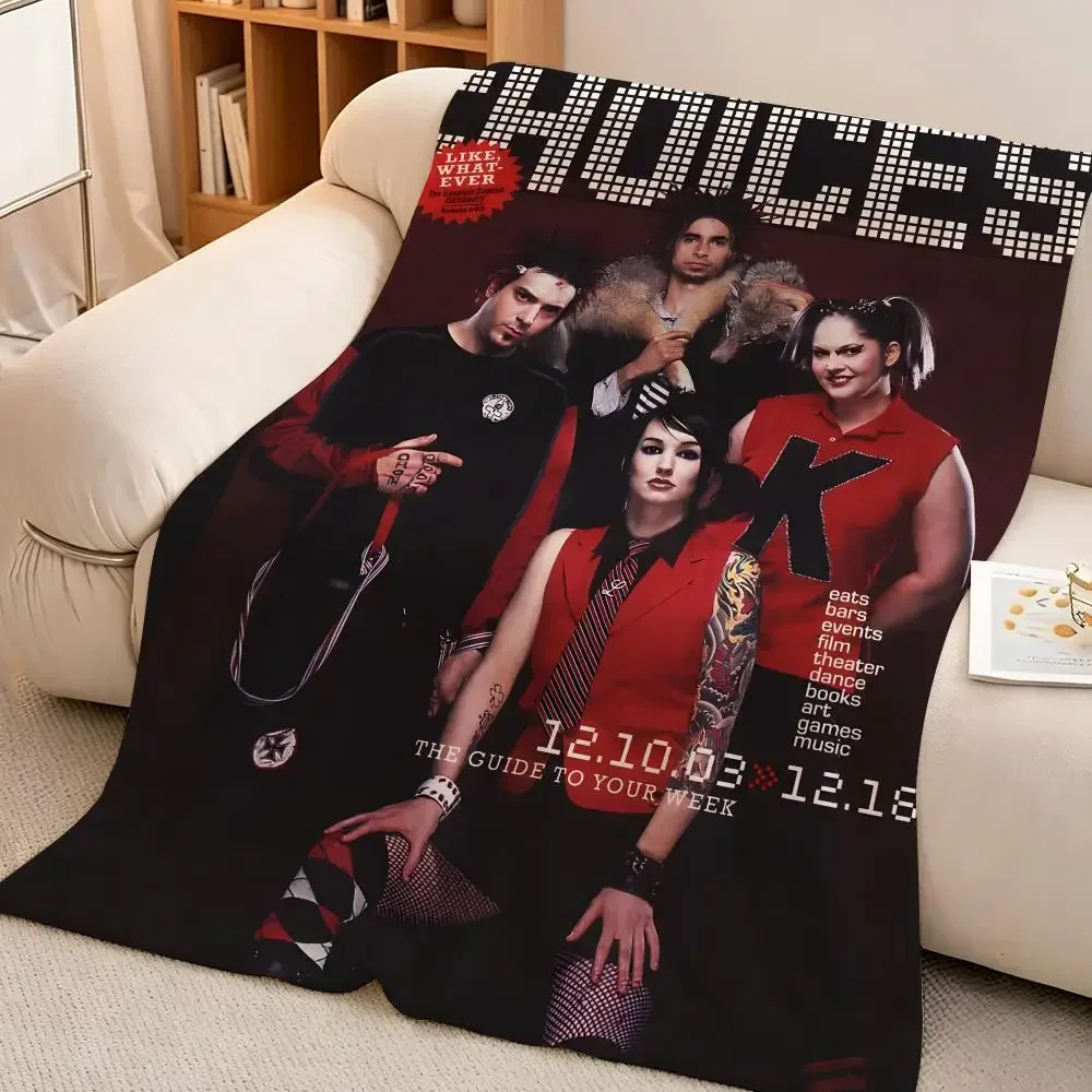 Band M-Mindless S-Self I-Indulgence Throw hot High-Density Short Plush Blanket Soft Skin-Friendly for Sofa Nap Air con Room
