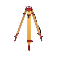 2024 Low-priced Wooden Survey Tripod With Flat Round Head For Measuring Equipment Laser Auto Level GPS GNSS RTK Total Station