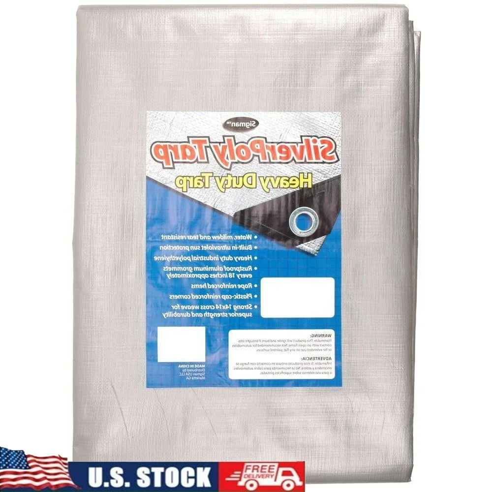 

Сверхмощный брезент 10x10, устойчивый к ультрафиолетовому излучению, водонепроницаемый политкань, усиленные втулки, всепогодный навес на крышу, чехол для сельскохозяйственного оборудования