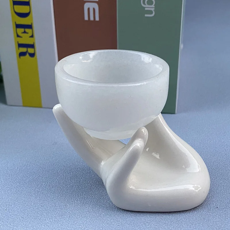 Natural White Jade Tea Cup Chinese Tea Ceremony Health Gongfu Teaware Jade Master Cups