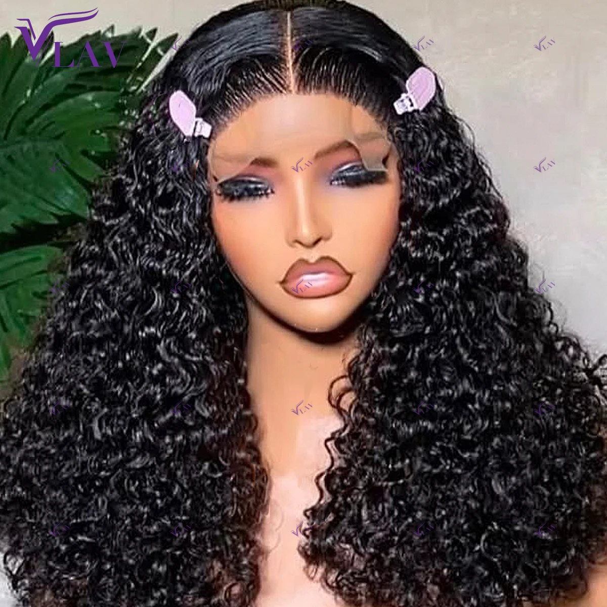 

Бесшовный парик из натуральных волос с кудрями Kinky Curly, плотность 400, 360 HD, прозрачный кружевной фронтальный парик 13x4/13x6, предварительно сформированный, для женщин