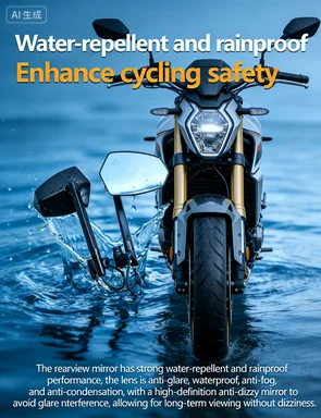 

2026 New Bicycle BSD System Full Kit HD Anti-Glare Blue Mirror Long Range Rear Radar Blind Spot Warning