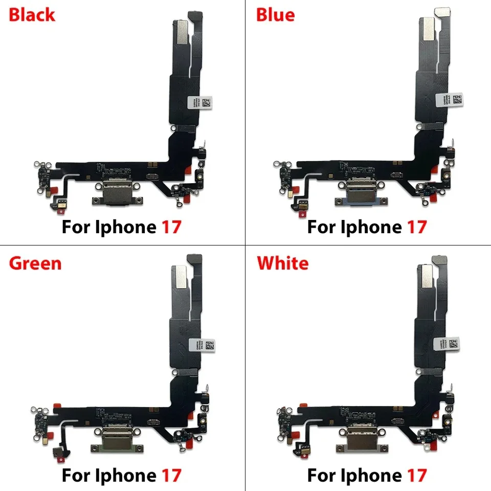 Wholesale Charging Port Flex Cable for iPhone 17 16 Pro Max 16E Charger Dock Connector With Microphone Charging Port Flex Cable