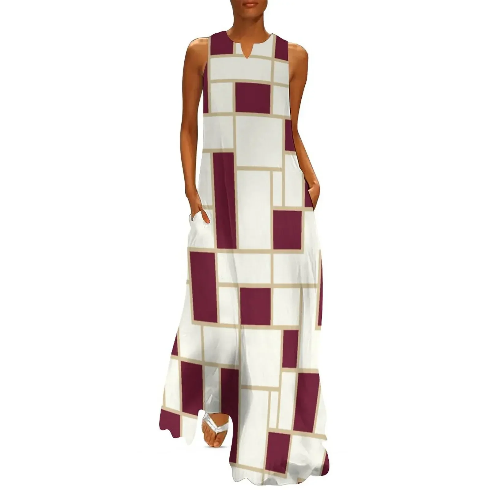 

Tallahassee - RetroRectangle Long Dress Dresses cocktail dresses summer dress daily women clothing 2025 new arrivals Dress