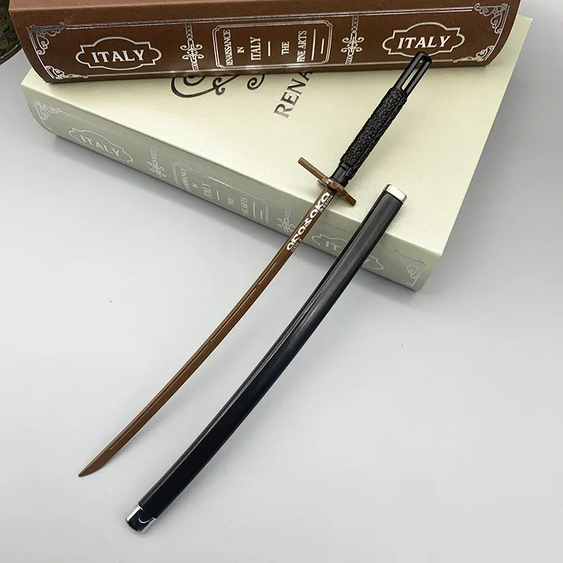 

27cm CP2077 Game Replica Jinchu-Maru Katana Metal Sword Weapon Model V Sandayu Oda Collectible Desktop Decorations Toy Boy Gifts