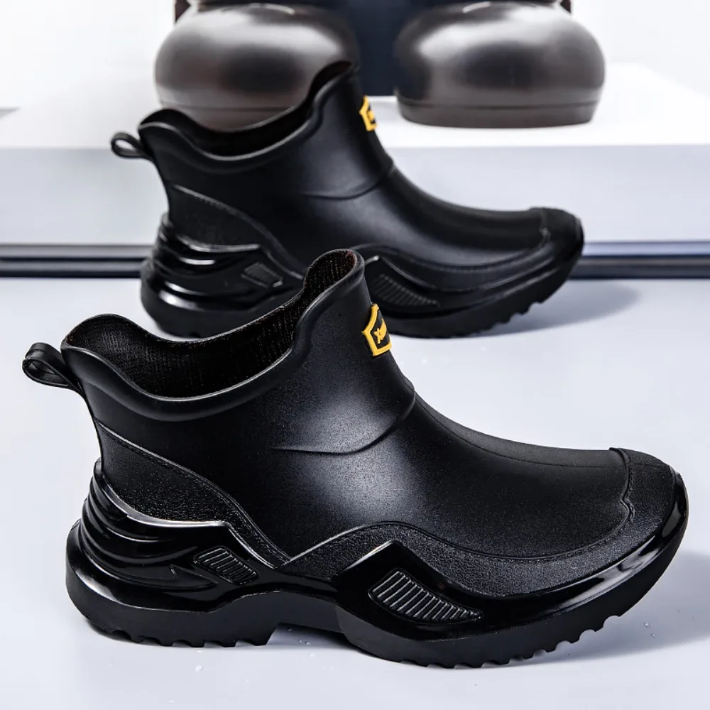 

Men's Rain Boots Waterproof Shoes Fishing Husband Galoshes Man Garden Rubber Boot Indoor Kitchen Work Rain Boots Car Wash Boots