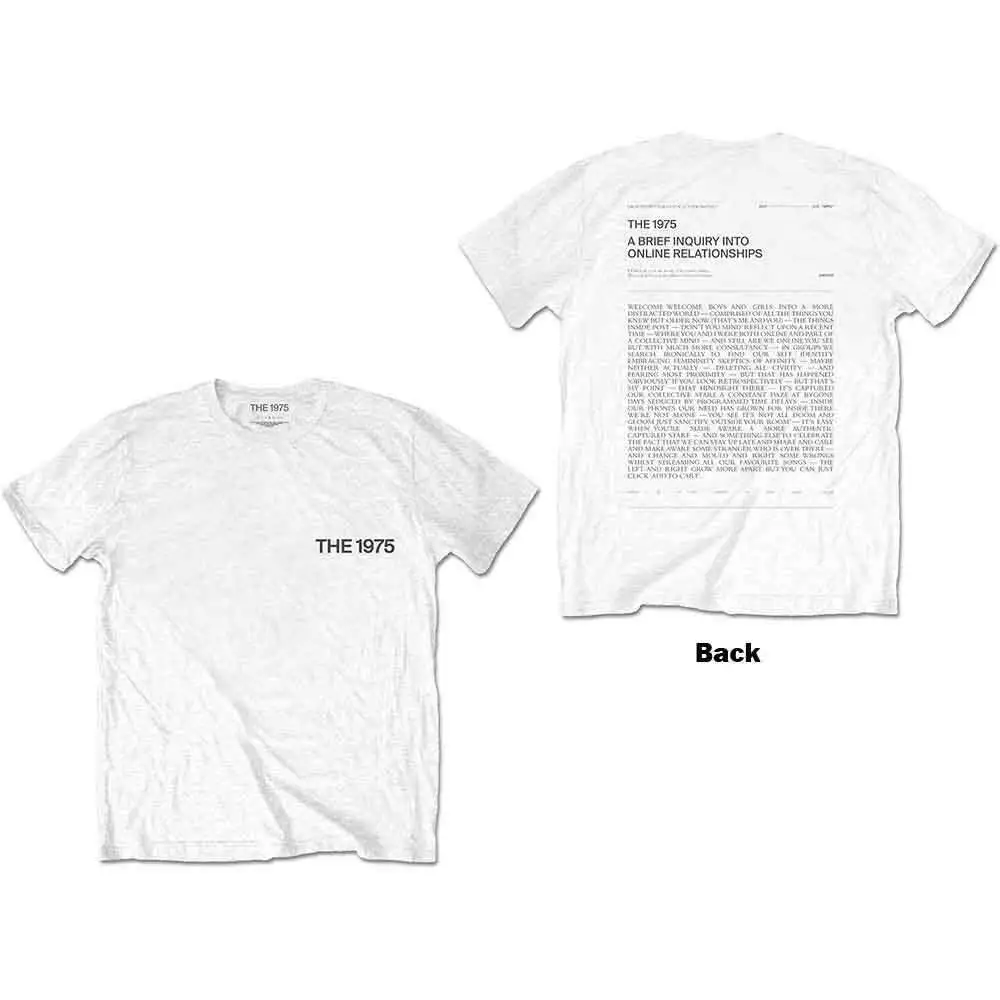 The 1975 A Brief Inquiry erkend T shirt voor mannen