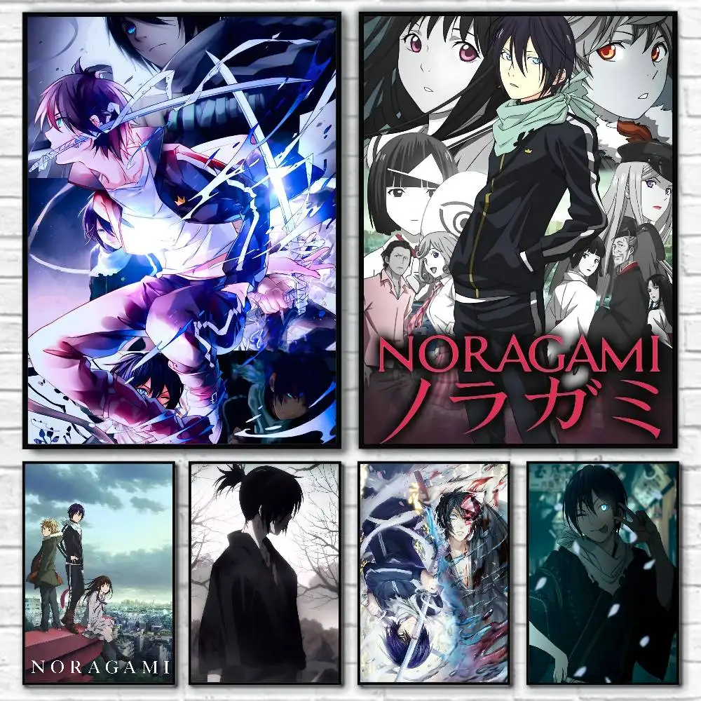 1pc Anime Noragami Posters HD Print Vintage Wall Art Decor for Home Study Room