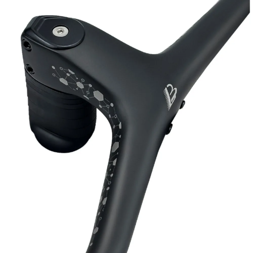 BUCKLOS Carbonfaser-Integrierter Fahrradlenker, MTB Riser Bar mit Interner Kabelführung und Steuersatz-Abstandshaltern, Mountainbike-Lenker – Detail 7