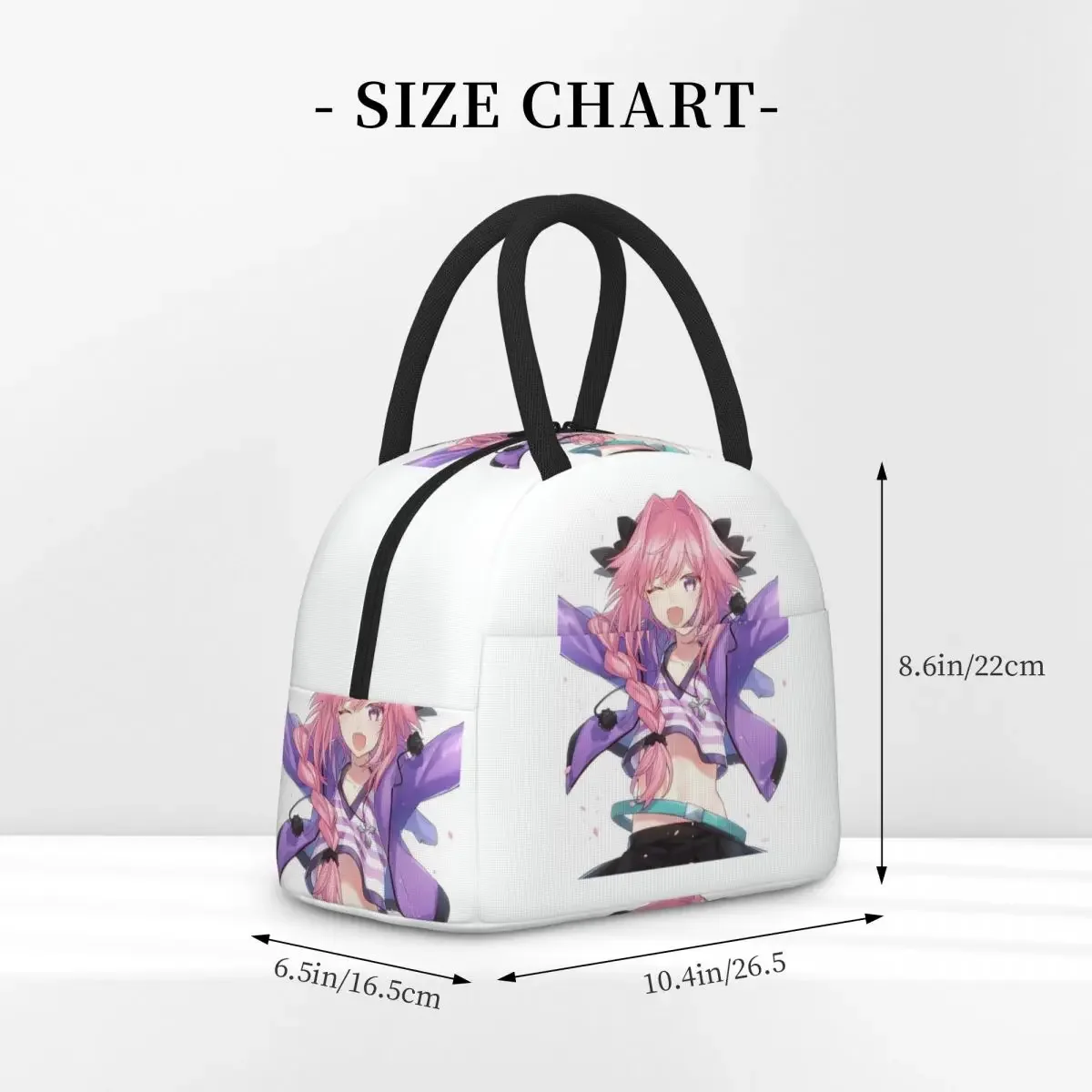 Fate Apocrypha Astolfo Anime Insulated Lunch Bag for Women Children Portable Food Boxes Thermal Lunch Box Tote