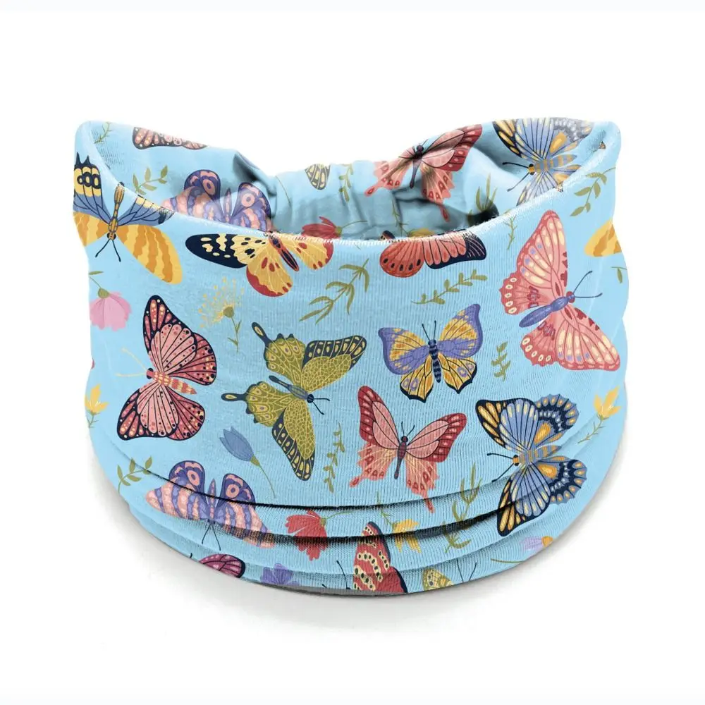 New Elastic Wide Headbands Vintage Knot Flower Print Printed Headscarf Boho Star Printed Soft Bandana Girls