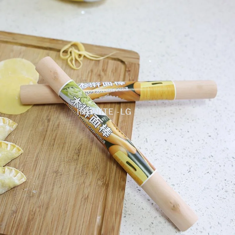 Wooden Rolling Pin Smoothing Texture Sturdy Wood Small Rolling Pin Solid Construction Baking Rolling Pin Pizza DoughINFINITE -LG