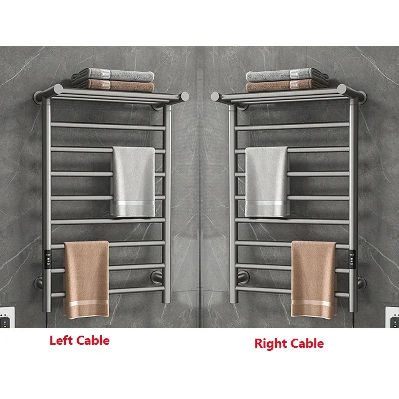 High Quality 30-70 ° C Adjustable 1-9H Timed Intelligent Electric Towel Rack 50 * 86 * 23.5cm Towel Rack