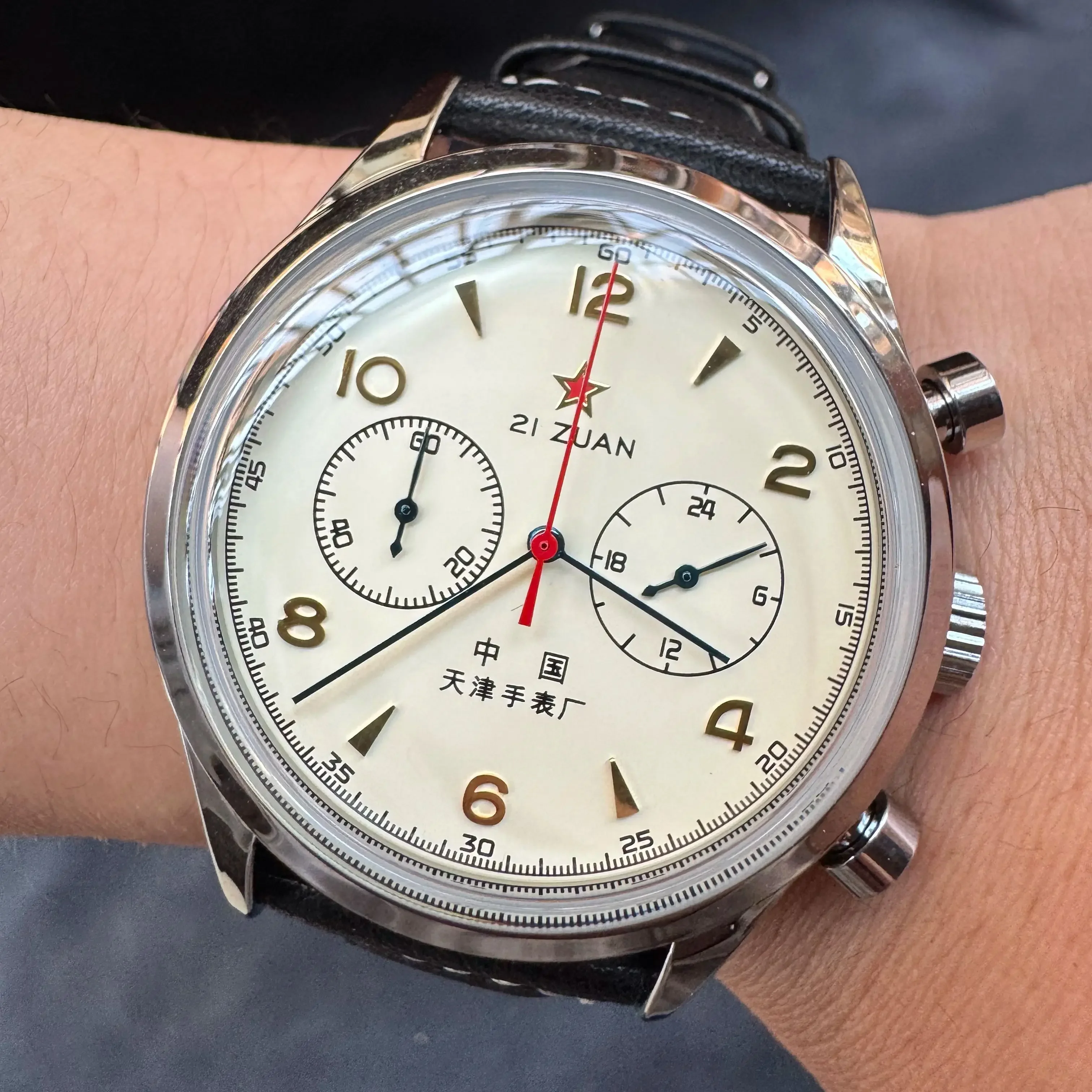 Zegarki męskie 1963 pilote, automatyczny zegarek 42mm, wodoszczelny, retro, kwarcowy chronograf, zegarek wizytowy vintage.