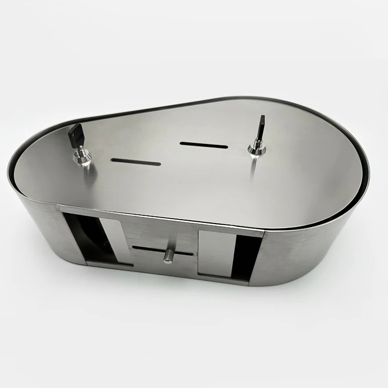 Sanitary ware, modern brushed finish, lockable 304 stainless steel double roll wall-mounted public toilet paper holder