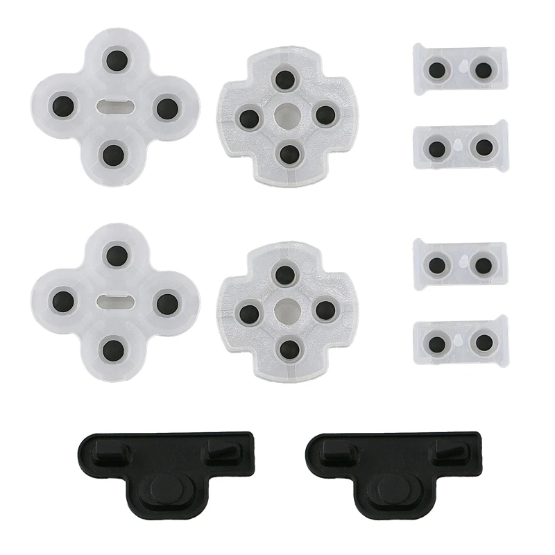 Soft Silicone Rubber Pads 5Pcs/Set Gaming Accessories Conductive Rubber Pads Replacement for PS3Controller