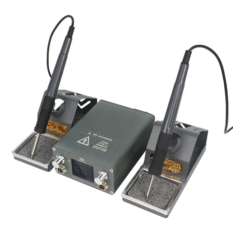 OSS TEAM ST91+ Soldering Station 2 handles Intelligent Constant Temperature Soldering Station/Automatic Sleep/PID Control