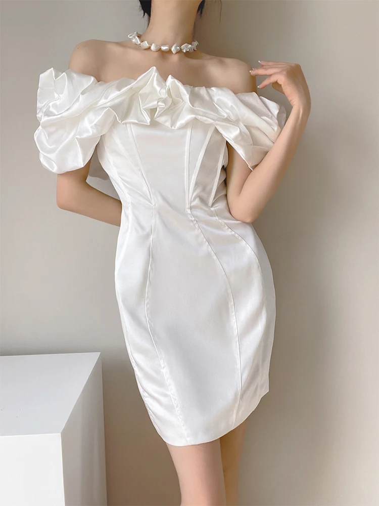 

Petrarchan Sonnet Cloud oulder Sexy Fibone Strapl Dr Women's Summer Wrap around Skirt High Waist ort Sve Dr