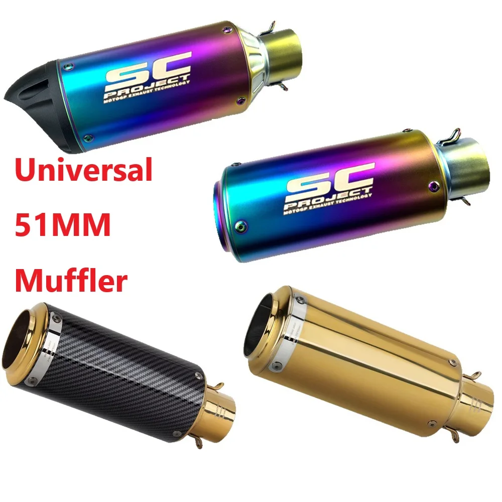 

Универсальная выхлопная труба из нержавеющей стали, аксессуары для мотоциклов, выхлопная труба мотоцикла для Kawasaki Ninja Z900 Z400 Duke390 GSX-250R