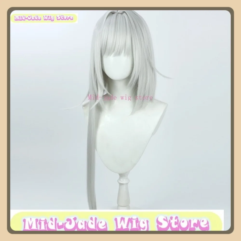 ミッドジェイドウィッグストア Arknights Kal'tsit 残留スキンコスプレウィッグアニメゲームロールプレイングハロウィン衣装小道具人工毛