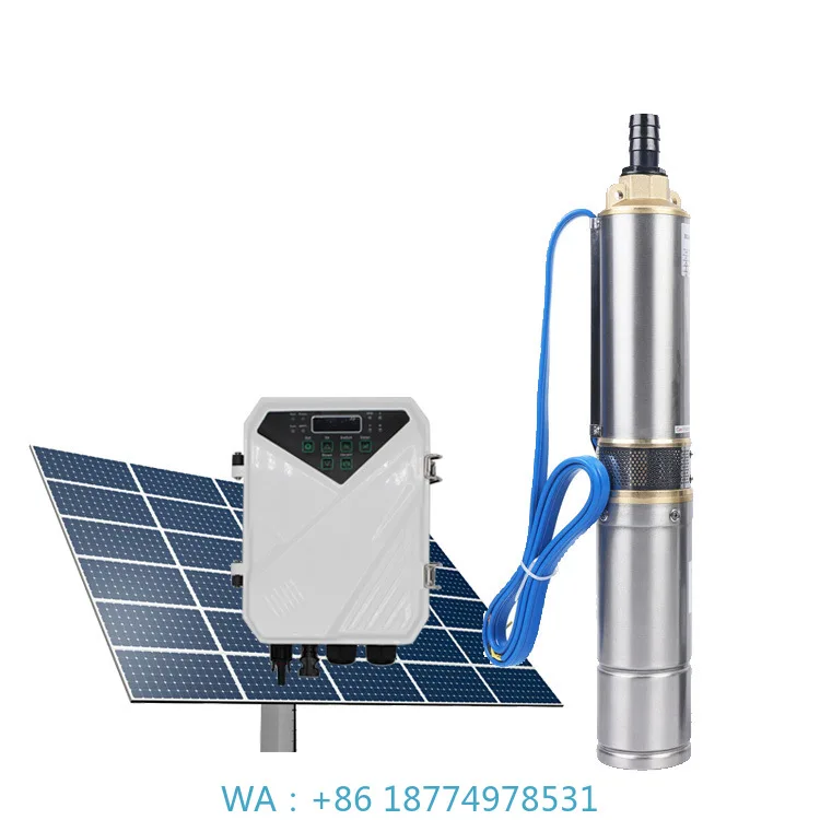 

with High Pressure Plastic Impeller for Agriculture2.2kw Hybrid Solar Irrigation Submersible Pump Ac Dc Head 200 Meter 120 M3/h