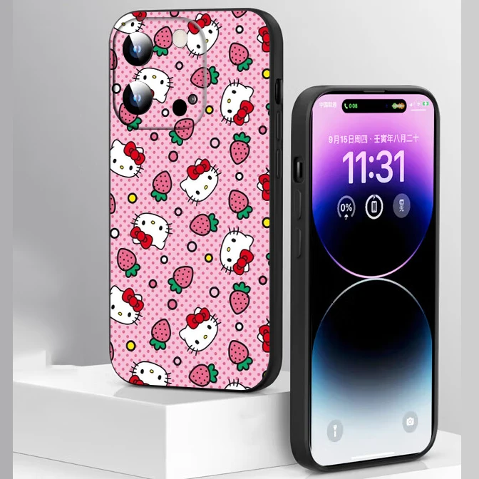 CR39 H-Hello kitty Cute Soft Silicone Case for Samsung Galaxy S21 S23 FE S24 Ultra Plus A15 A25 35 A54 A55 5G Caver