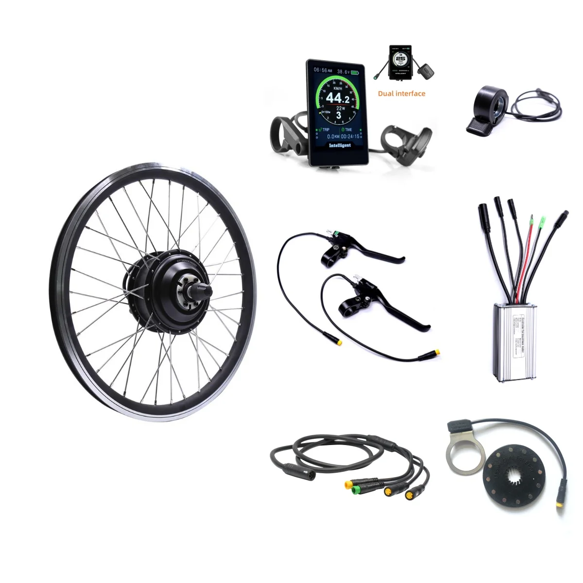 

48v750w Bafang rear wheel Electric Bike Conversion Kit Brushless Hub Motors diy Wheel Waterproof Color display