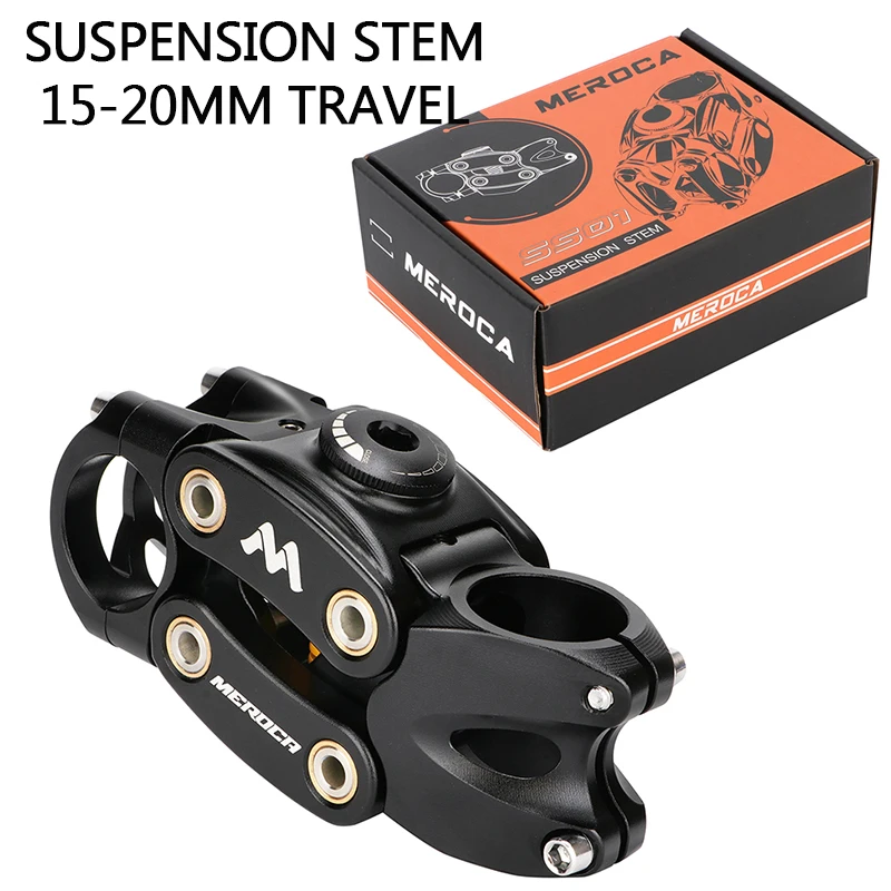 Bicycle Shock Absorption Bicycle Stem Spring Suspension Grave Bike Stem 20mm Travel Damping Bike Table for MTB AM XC