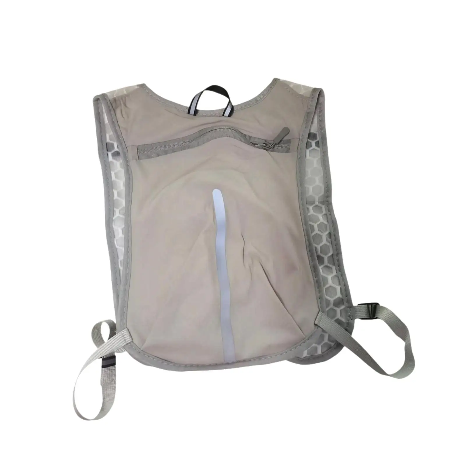 Reflective Running Vest Backpack for Night Safety Breathable Honeycomb Mesh for Trail Running Biking