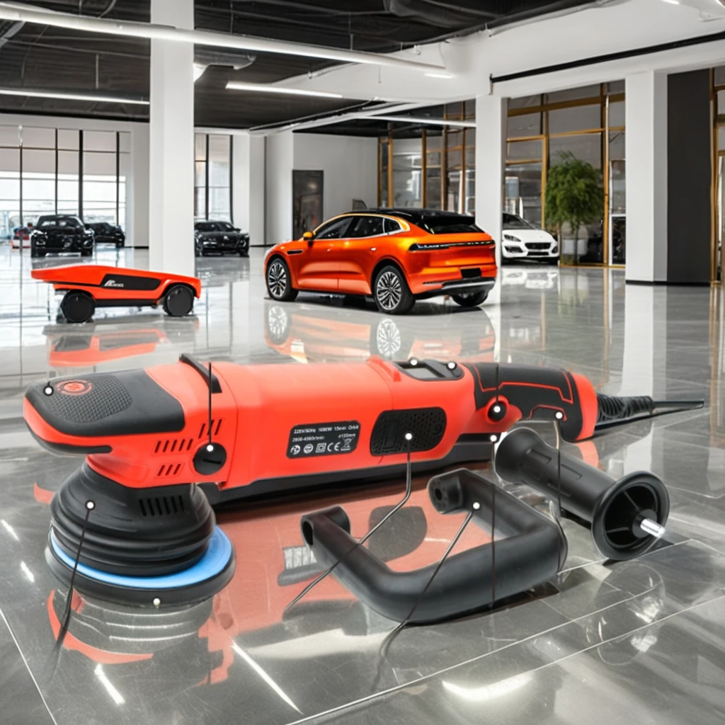 1000W Dual Action Car Polisher Powerful 15mm Sealing & Buffing Machine for Car Detailing